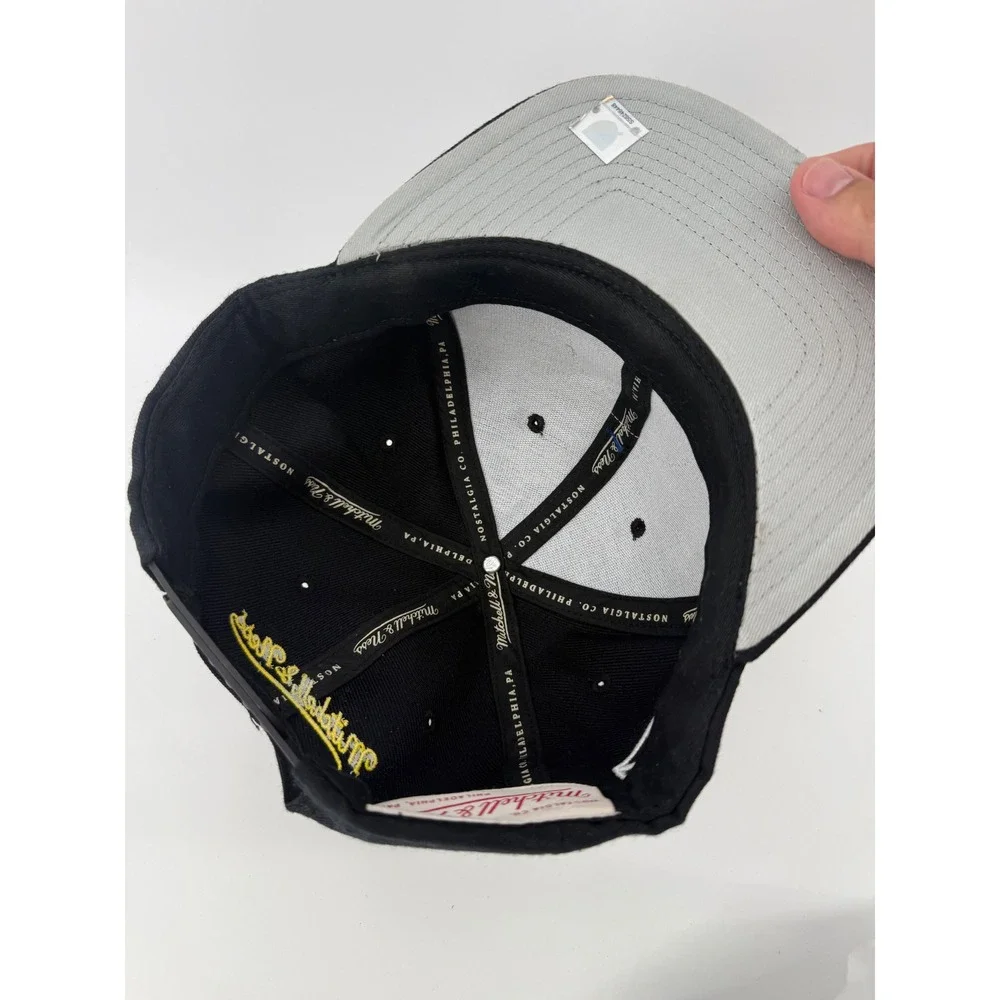 Mitchell & Ness Columbus Crew SC Snapback Hat Black MLS Soccer Adjustable Cap